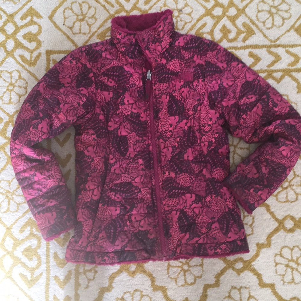 The North Face kids girl’s reversible Jacket